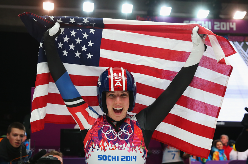 Erin Hamlin, winner. (Alexander Hassenstein/Getty Images)